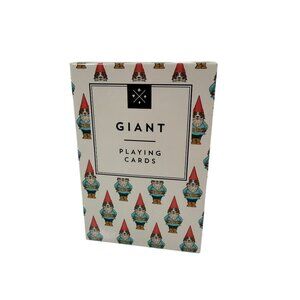 Giant Dog Gnome Themed Playing Cards 4"x6" By WS Game Co. Fun Oversized Deck